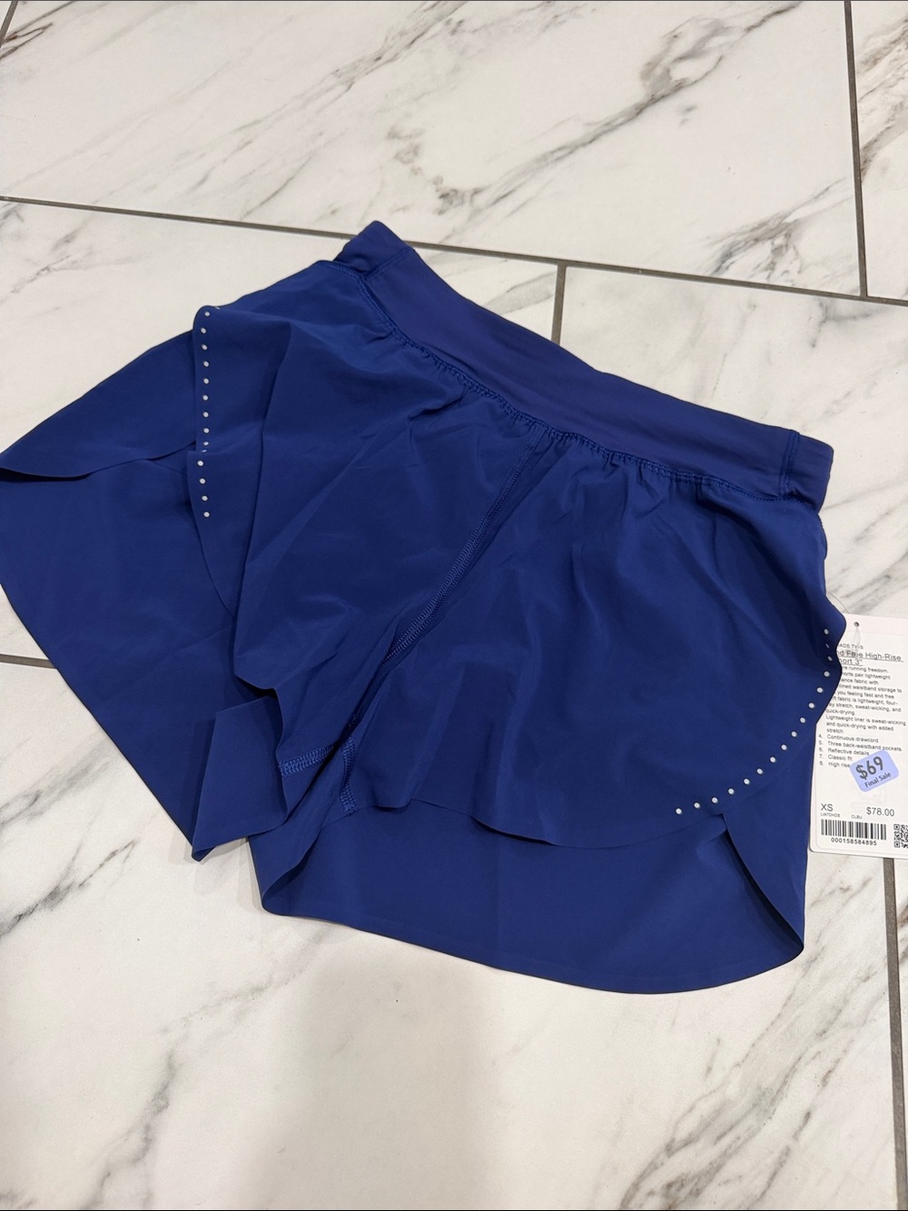 lululemon Fast and Free HR split short 3”